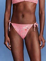 Old Navy x Disney Minnie Mouse Gingham String Bikini Swim Bottoms
