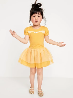 Disney Short-Sleeve Princess Tutu Dress for Toddler Girls