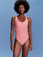Old Navy x Disney Minnie Mouse Gingham One-Piece Swimsuit