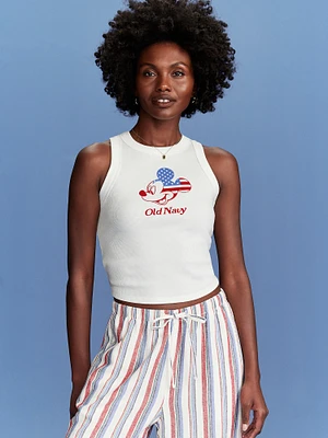 Old Navy x Disney Mickey Mouse Snug Flag Tank Top