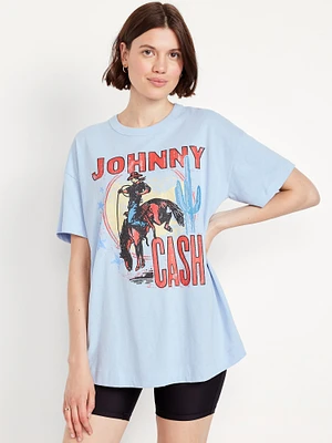 Johnny Cash Oversized Tunic T-Shirt
