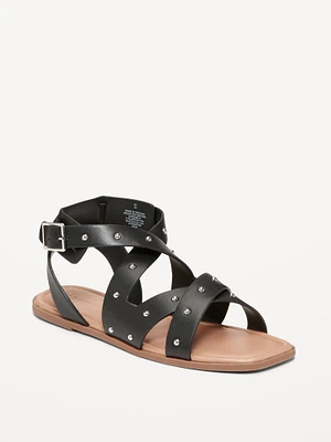 Faux-Leather Gladiator Sandals for Girls