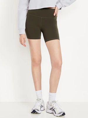 High-Waisted StudioSmooth Biker Shorts - 6-inch inseam
