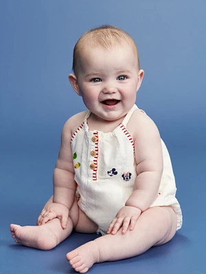 Old Navy x Disney Linen-Blend Sleeveless One-Piece Romper for Baby