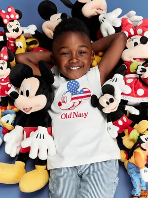 Old Navy x Disney Mickey Mouse Flag Logo-Graphic Muscle T-Shirt for Toddler Boys