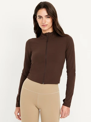 StudioSmooth Crop Full Zip