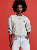 Old Navy x Disney Mickey Mouse Oversized Flag Graphic Sweatshirt