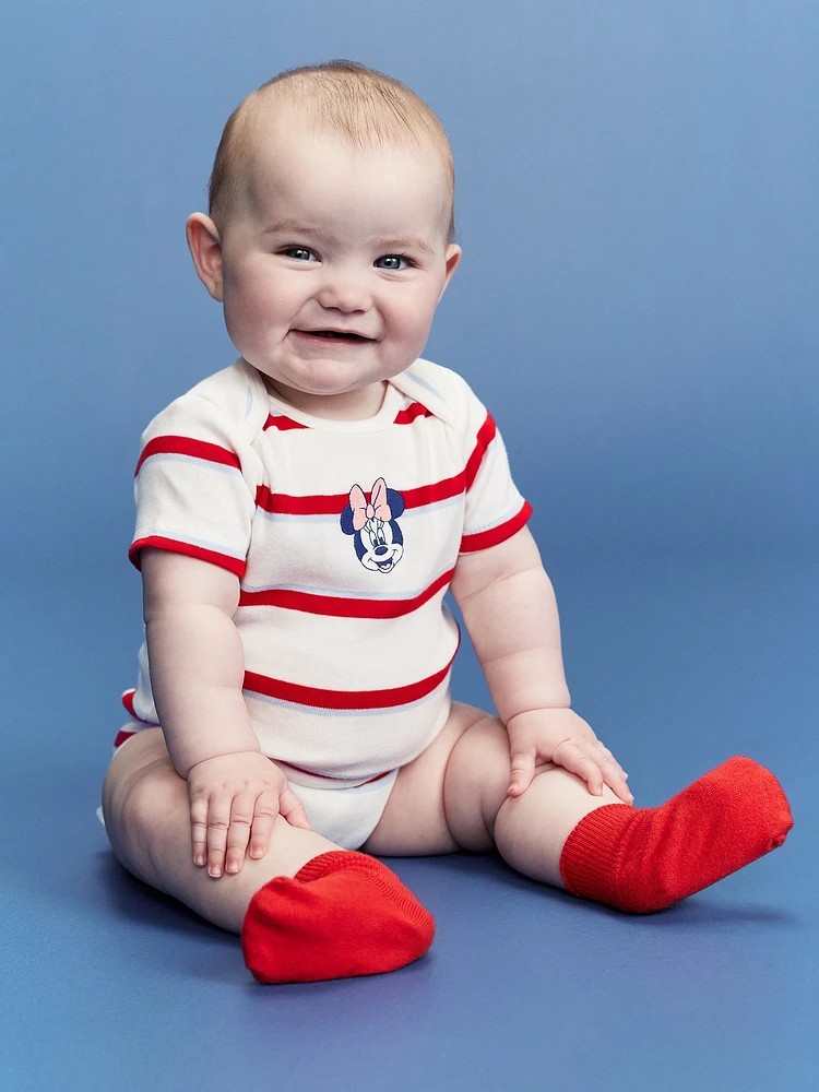 Old Navy x Disney Minnie Mouse Short-Sleeve Bodysuit for Baby