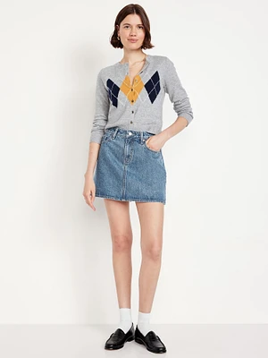 High-Waisted OG Jean Mini Skirt