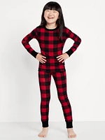 Printed Snug-Fit Graphic Pajama Set for Girls