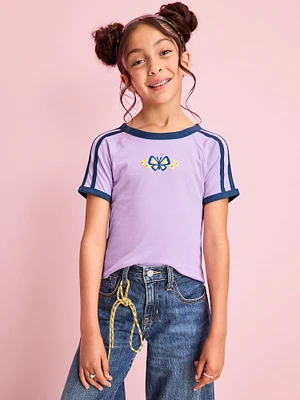 Fitted Short-Sleeve Graphic T-Shirt for Girls