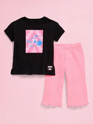 Old Navy x Disney Minnie Mouse Tunic and Flare-Leg Pants Set for Toddler Girls