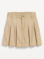 High-Waisted Pleated Mini Skirt