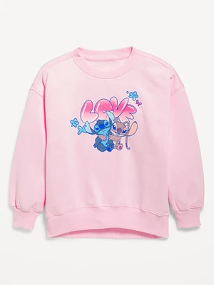 Disney Lilo & Stitch Oversized Graphic Tunic Sweatshirt for Girls