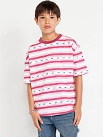 Printed Oversized Short-Sleeve T-Shirt for Boys