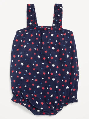 Printed Sleeveless One-Piece Romper for Baby