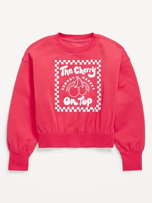 Favorite Fleece Oversized Graphic Sweatshirt for Girls