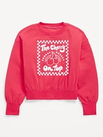 Favorite Fleece Oversized Graphic Sweatshirt for Girls