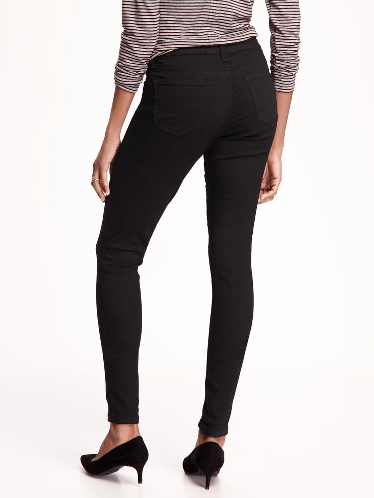 High-Waisted Sateen Rockstar Super Skinny Jeans for Women