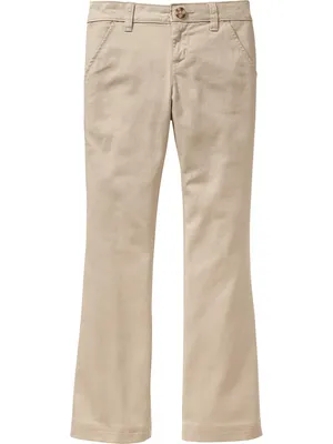 School Uniform Bootcut Pants for Girls