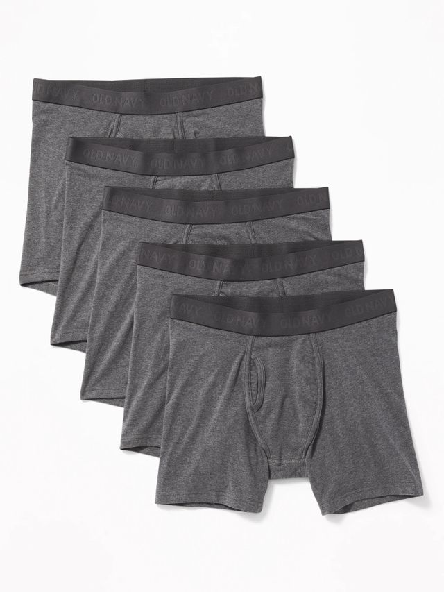 Old Navy Soft-Washed Built-In Flex Boxer-Briefs Underwear 5-Pack for Men --  6.25-inch inseam