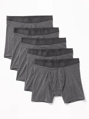 Soft-Washed Built-In Flex Boxer-Briefs Underwear 5-Pack -- 6.25-inch inseam
