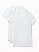 Go-Dry Crew-Neck T-Shirts 3-Pack