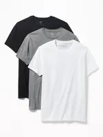 Go-Dry Crew-Neck T-Shirts 3-Pack