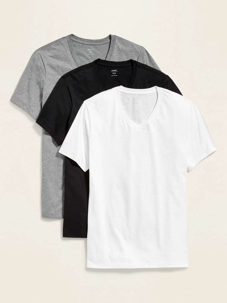 Go-Dry V-Neck T-Shirt 3-Pack