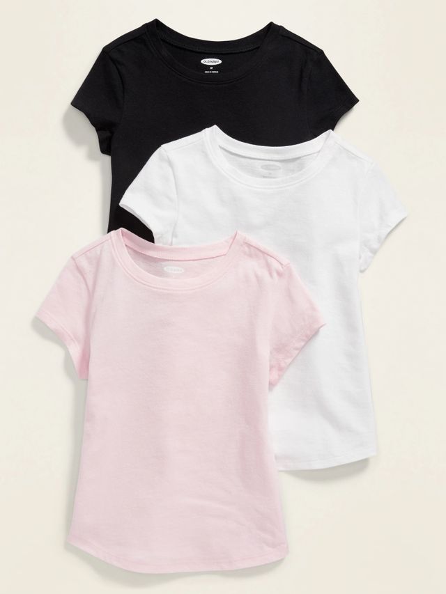 Softest Short-Sleeve Heart-Pocket T-Shirt for Girls