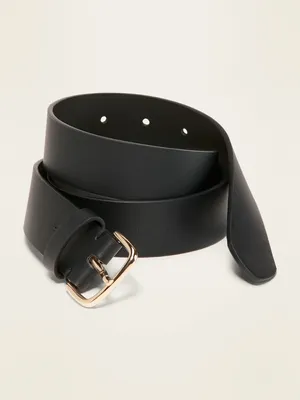 Faux-Leather Belt For Women