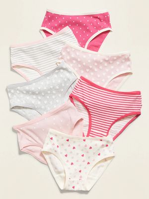 Patterned Underwear 7-Pack for Toddler Girls