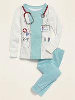 Unisex Doctor Costume Pajama Set for Toddler & Baby