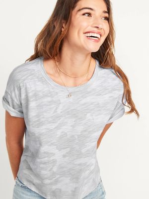 Loose Short-Sleeve Crop T-Shirt