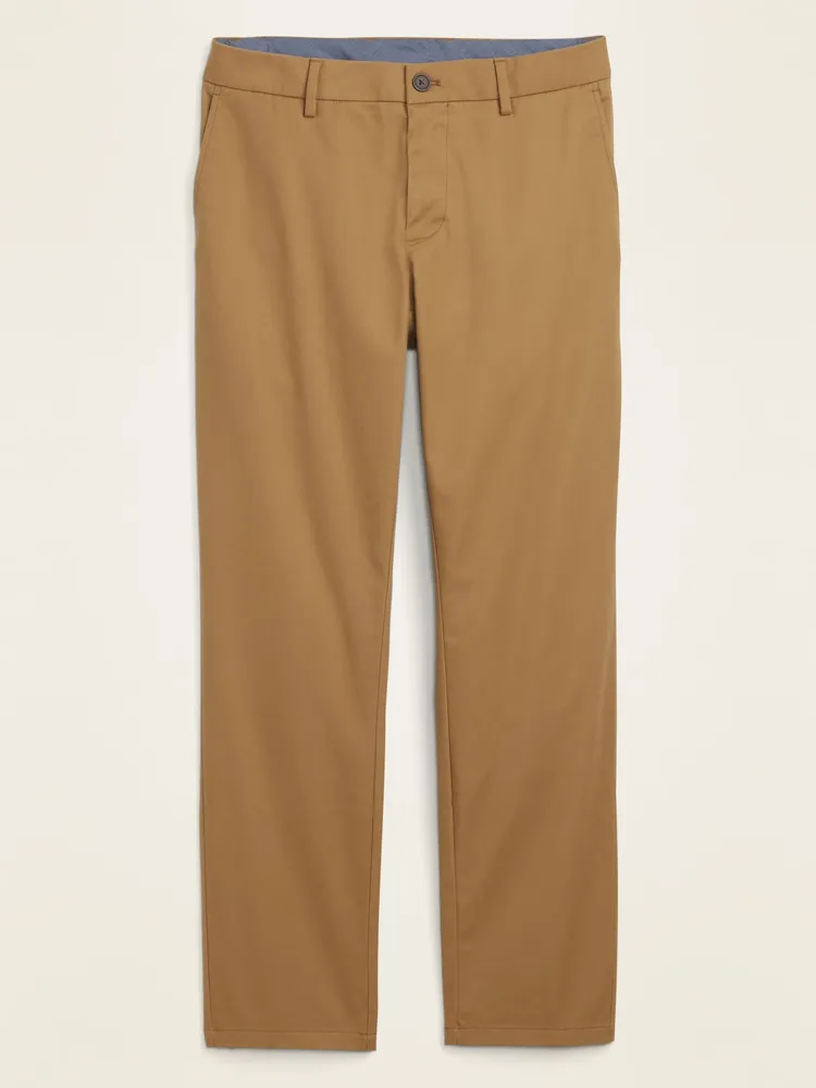 Old Navy  Loose Taper BuiltIn Flex Rotation Pleated AnkleLength Chino  Pants for Men brown