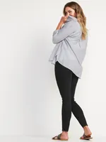 Maternity Rollover-Waist 360° Stretch Super-Skinny Jeans