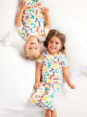 Unisex Printed Pajama Set for Toddler & Baby