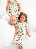 Unisex Printed Pajama Set for Toddler & Baby