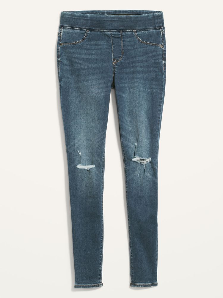 Old Navy Mid-Rise Distressed Rockstar Jeggings for Women