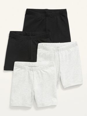 4-Pack Biker Shorts for Toddler Girls