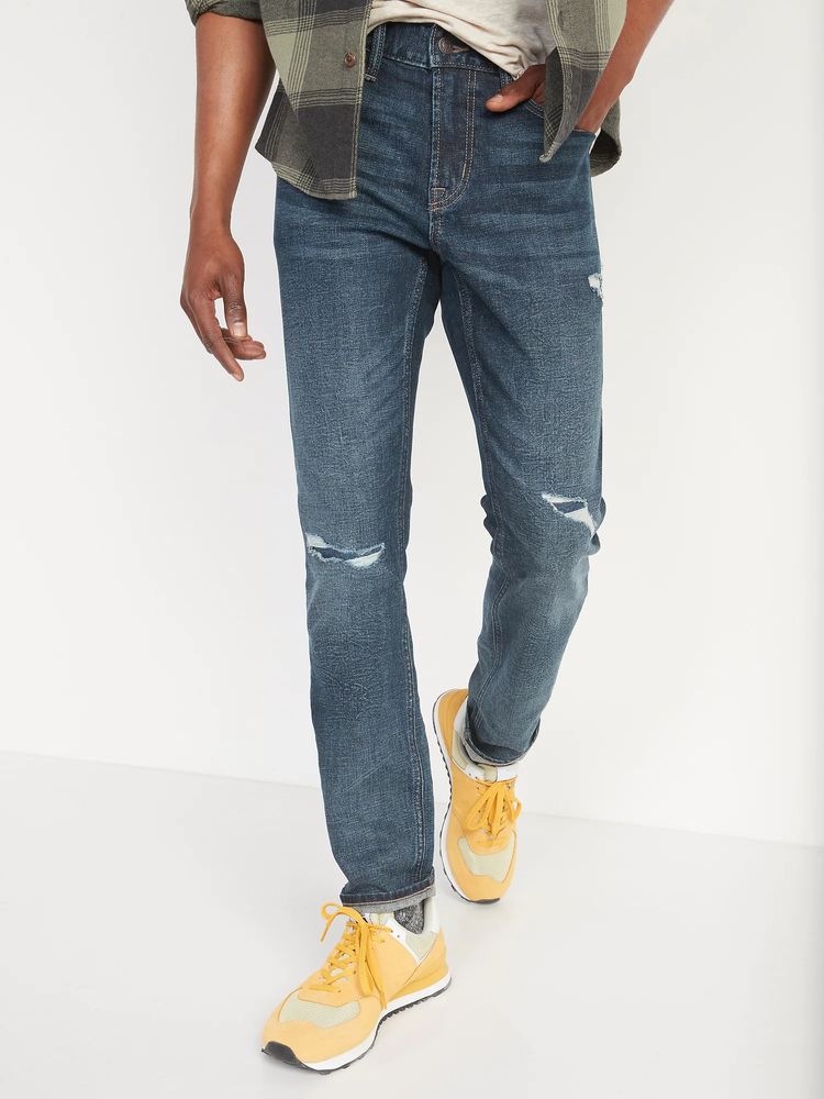 Old Navy Skinny Built-In Flex Ripped Jeans