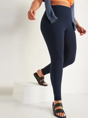 High-Waisted PowerSoft Ribbed 7/8 Leggings for Women