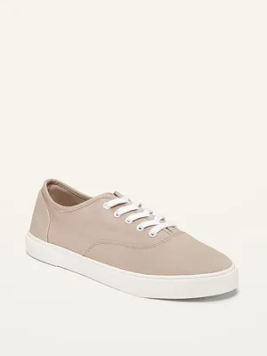 Twill Lace-Up Sneakers For Women