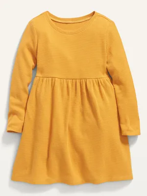 Fit & Flare Long-Sleeve Thermal Dress for Toddler Girls