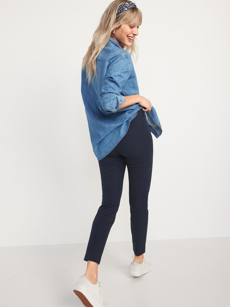 High-Waisted Pixie Skinny Ankle Pants