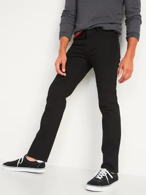 Boot-Cut Built-In Flex Black Jeans