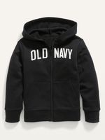 Gender-Neutral Logo Zip Hoodie for Kids