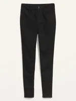 FitsYou 3-Sizes-in-1 Extra High-Waisted Rockstar Super-Skinny Black Jeans for Women