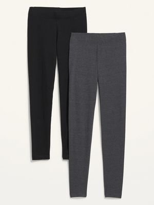 High-Waisted Ankle Leggings 2-Pack For Women