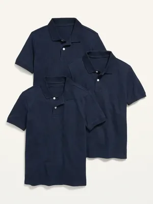 School Uniform Polo Shirt 3-Pack for Boys